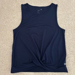 Women’s Gap Fit Twist-Front Tank - Size XS - Navy